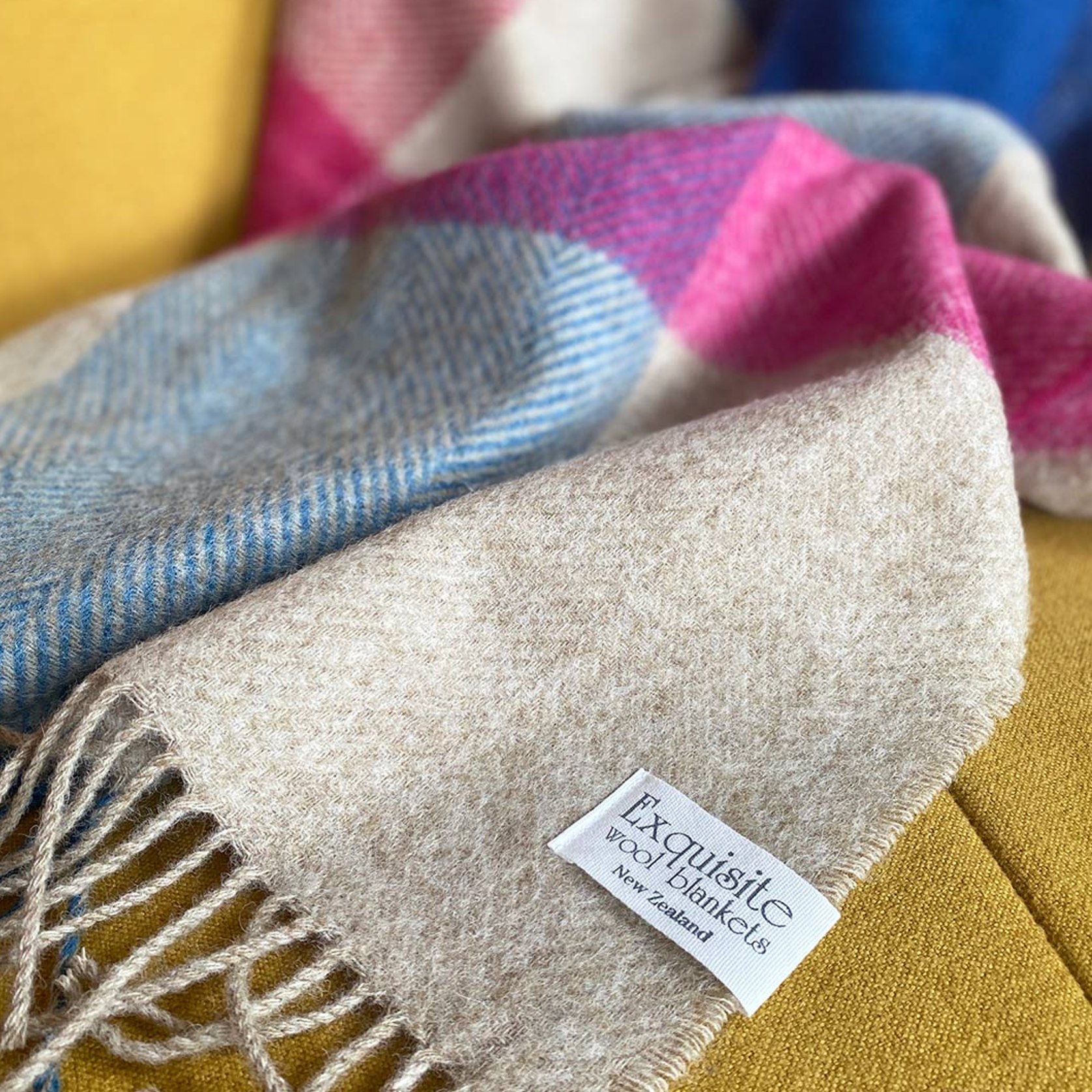 NZ Wool Throw Hartland Sunset ArchiPro NZ