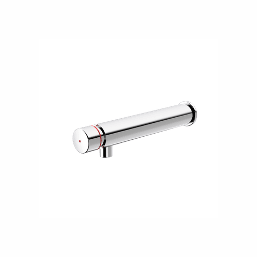 Chrome Civic Wall Push Timed Flow 220mm Tap