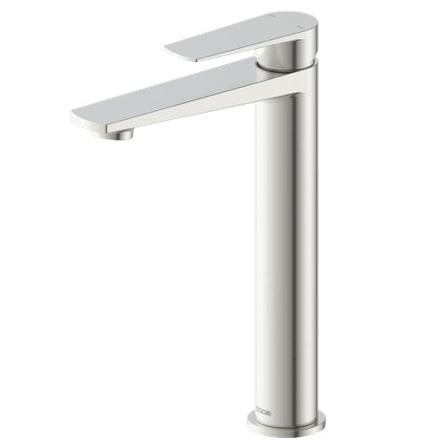 Brushed Nickel Code Pure Tall Vessel Basin Mixer Range