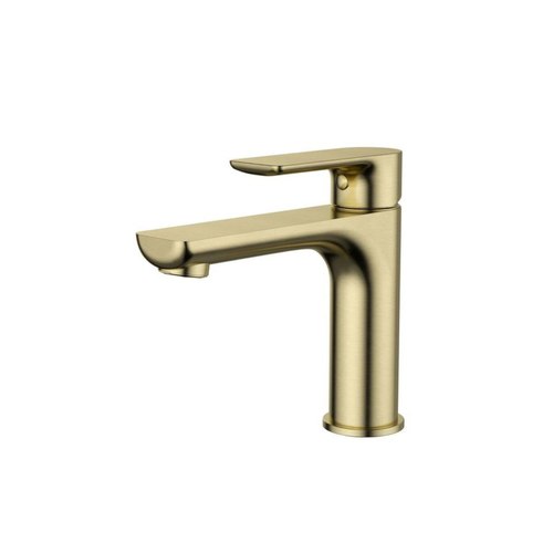 Brushed Brass Quadro Basin Mixer