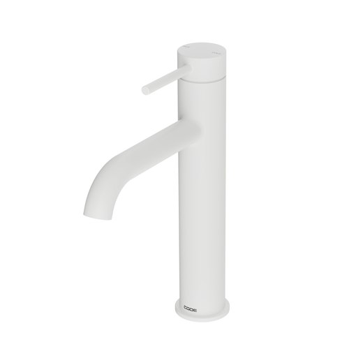 Matte White Nature Mid Height Basin Mixer Range