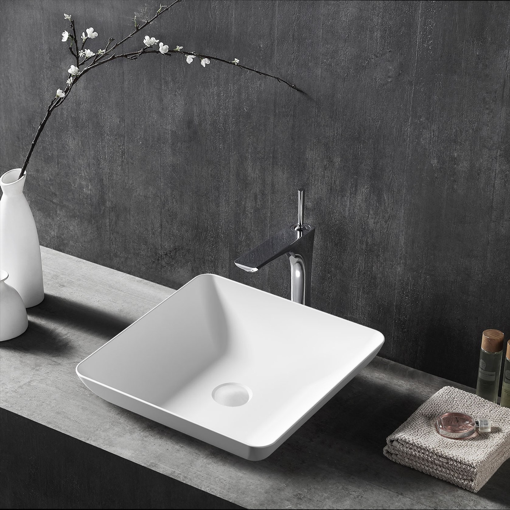 Hannah Composite Stone Countertop Basin 400 ArchiPro NZ