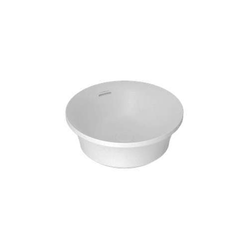 Star White Flute Round Vessel Basin