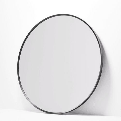 Gunmetal Code Aspect Round 700 Framed Mirror Range