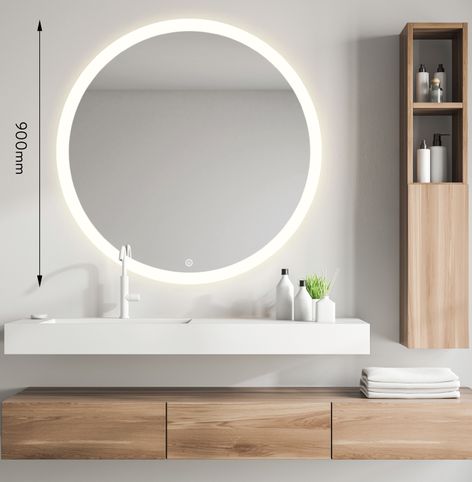 Titan Round LED Mirror 900mm - Propel Industries NZ | ArchiPro NZ