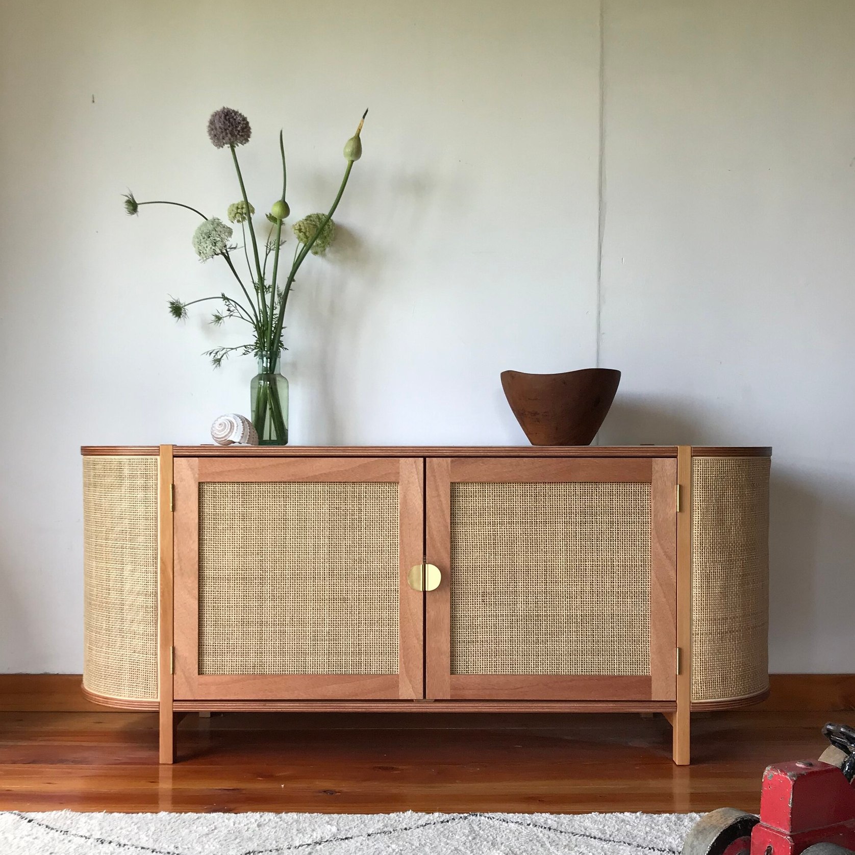 Rattan deals sideboard cabinet