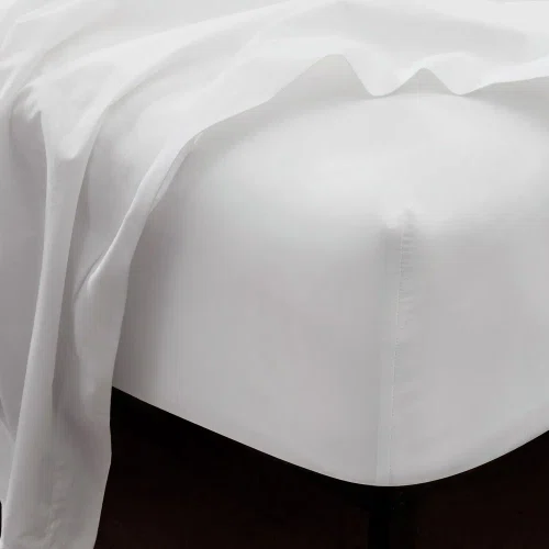Dove Cotton Percale Fitted Sheets