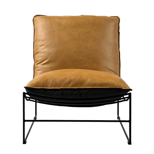 Cognac Leather Leonardo Leather Lounge Chair