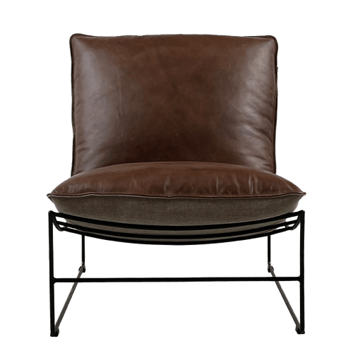 Mexico Brown Leather Leonardo Leather Lounge Chair