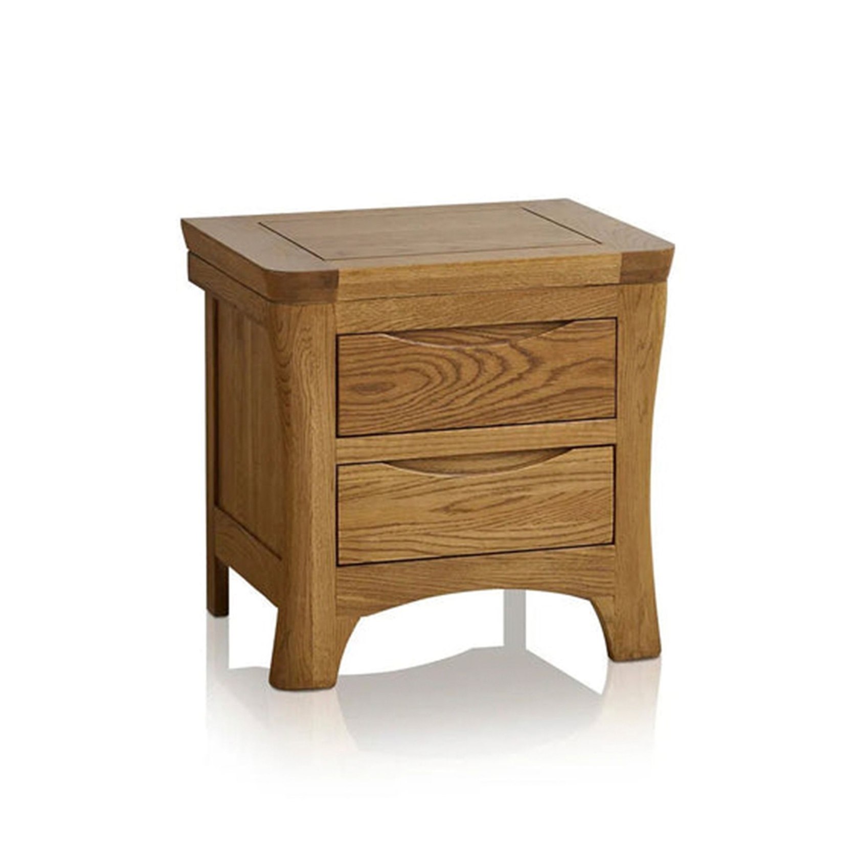 Rustic oak on sale bedside drawers