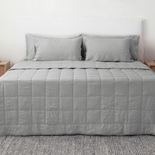 Ash Wool-filled Linen Quilts
