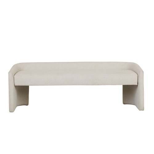 Natural White Tweed Addison Bench Seat