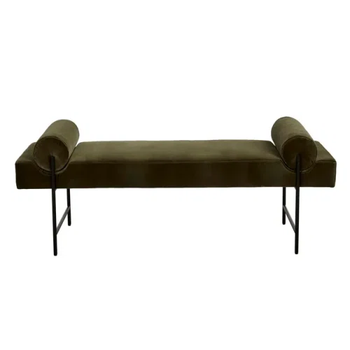 Caper Velvet/Matt Black Axel Bench Seat