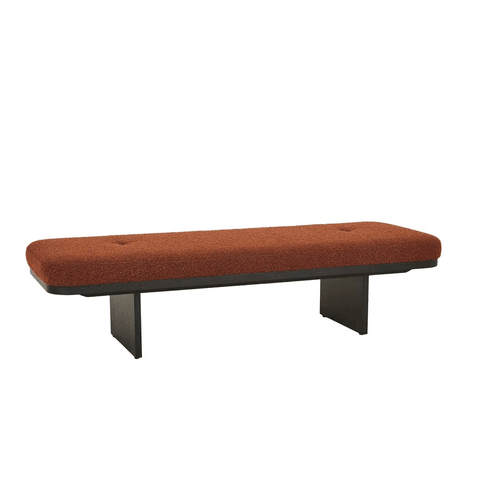 Spice Boucle/Black Ash Hugo Bridge Bench Seat