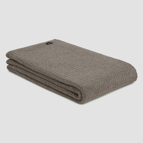Mocha Chunky Box Angora & Merino Wool Throws