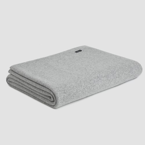 Dove Fine Rib Angora & Merino Wool Throws