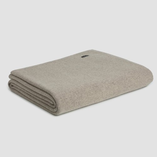Wheat Fine Rib Angora & Merino Wool Throws