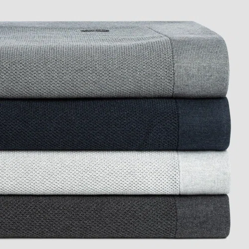 Grey Bamboo Throws