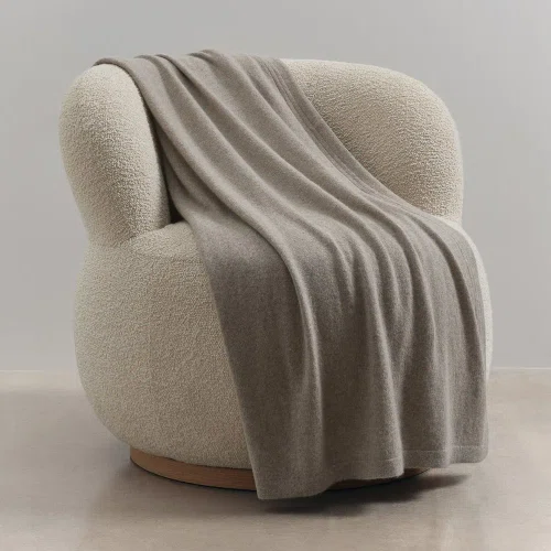 Ink Jersey Italian Cashmere Throws, Wraps & Shawls