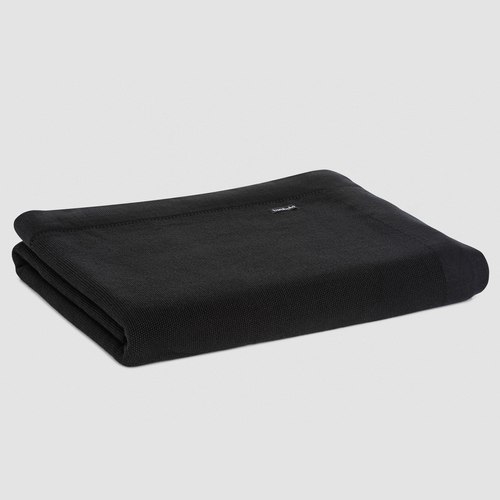 Black Trieste Cotton Blankets