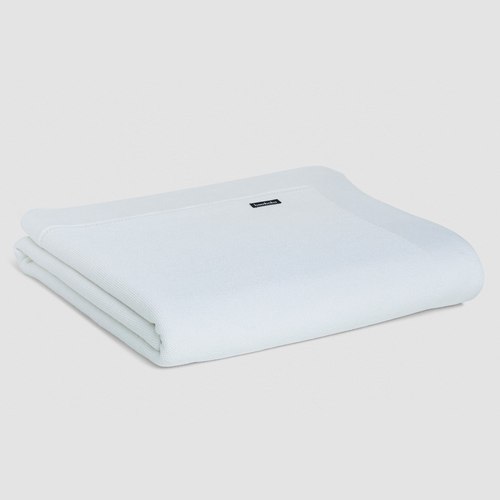 White Trieste Cotton Blankets