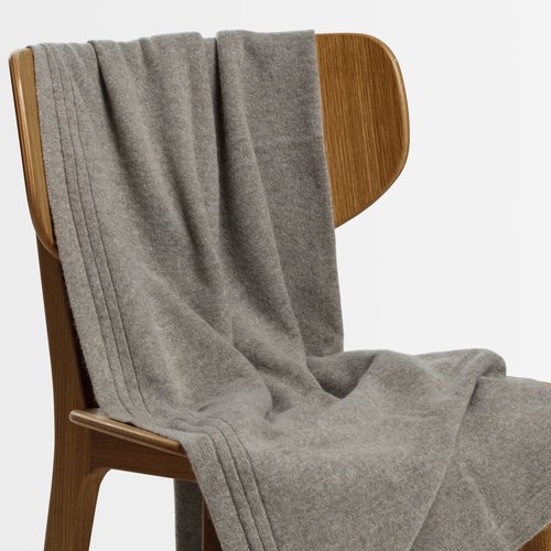 Mocha Jersey Italian Cashmere Throws, Wraps & Shawls