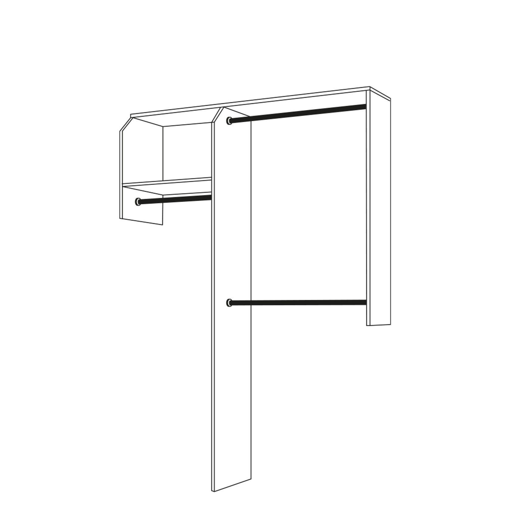 Basic ReachIn Style Wardrobe ArchiPro NZ