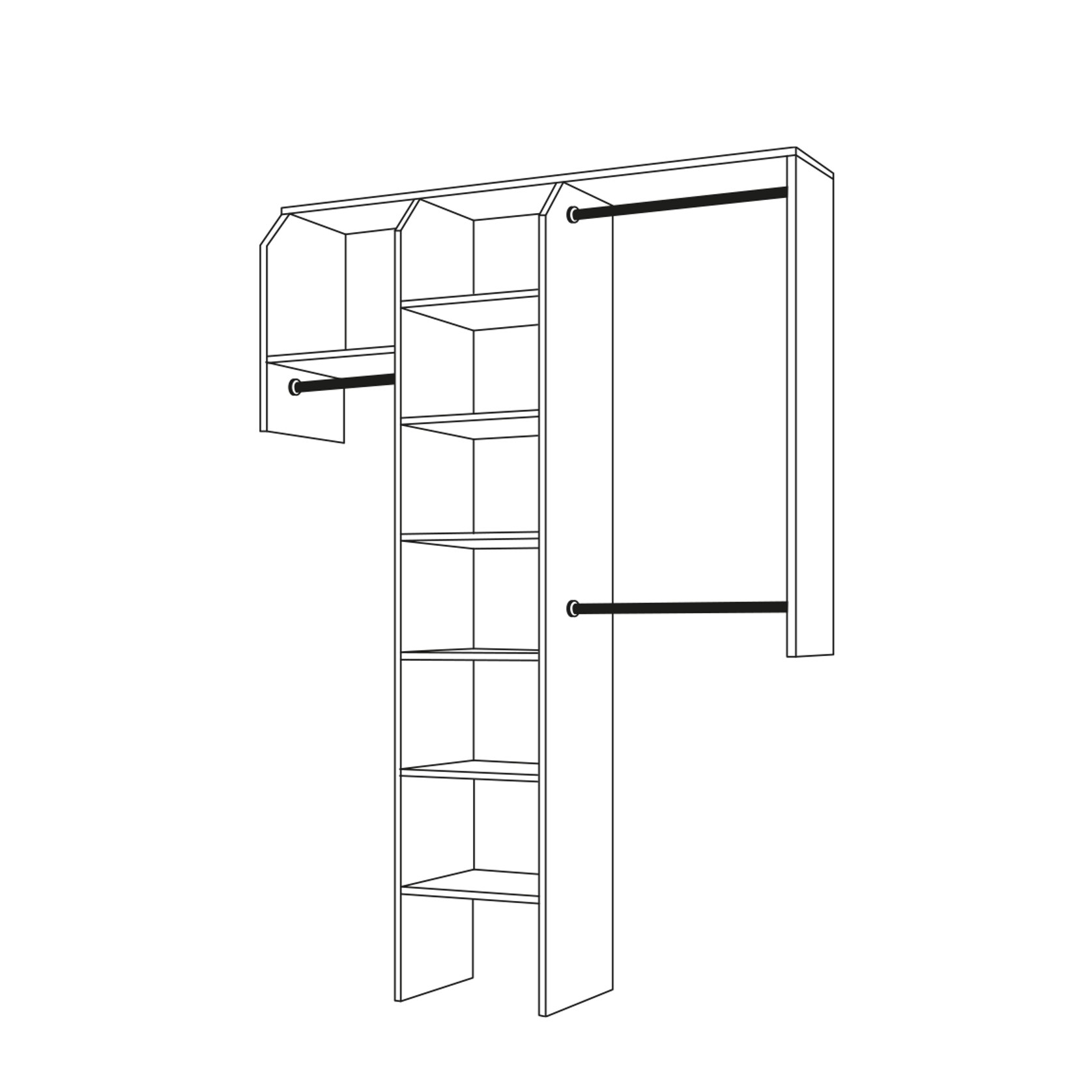 ReachIn With Drawers Wardrobe ArchiPro NZ