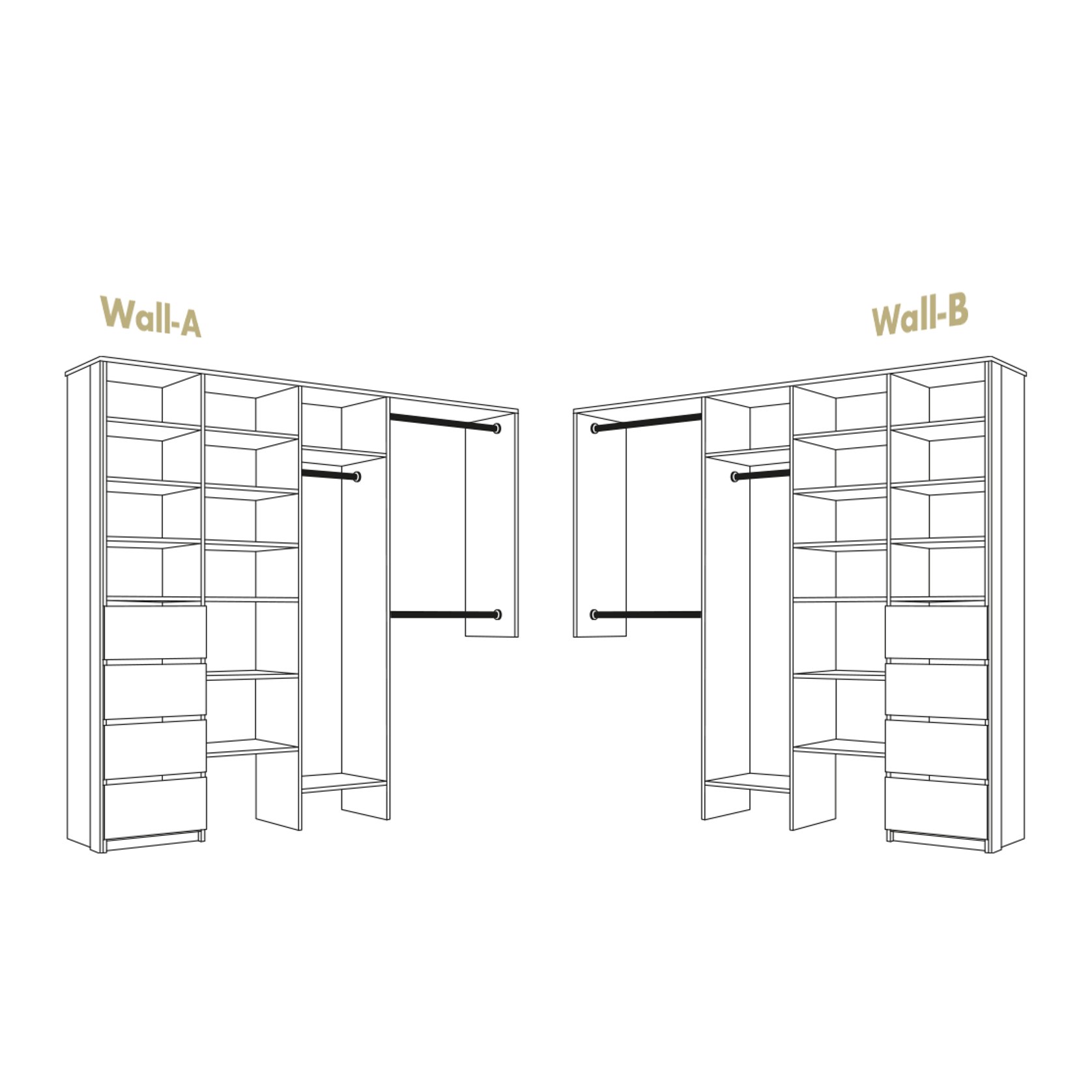 Walk-Thru Wardrobe With Drawers | ArchiPro NZ