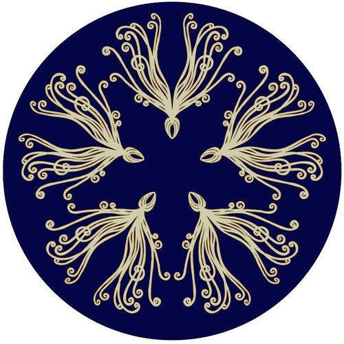 Ink Night Sky Seed Round Rugs by Miranda Brown