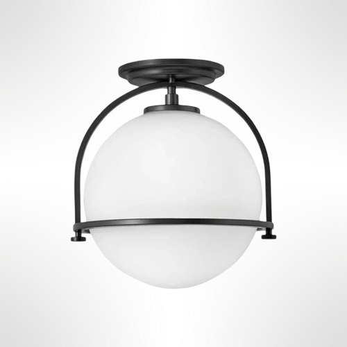 Black Hinkley Somerset 1L Semi-Flush Mount