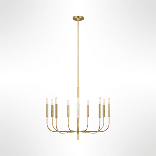 Burnished Brass ED Brianna 9L Chandelier