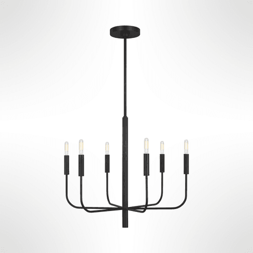 Aged Iron ED Brianna 6L Chandelier