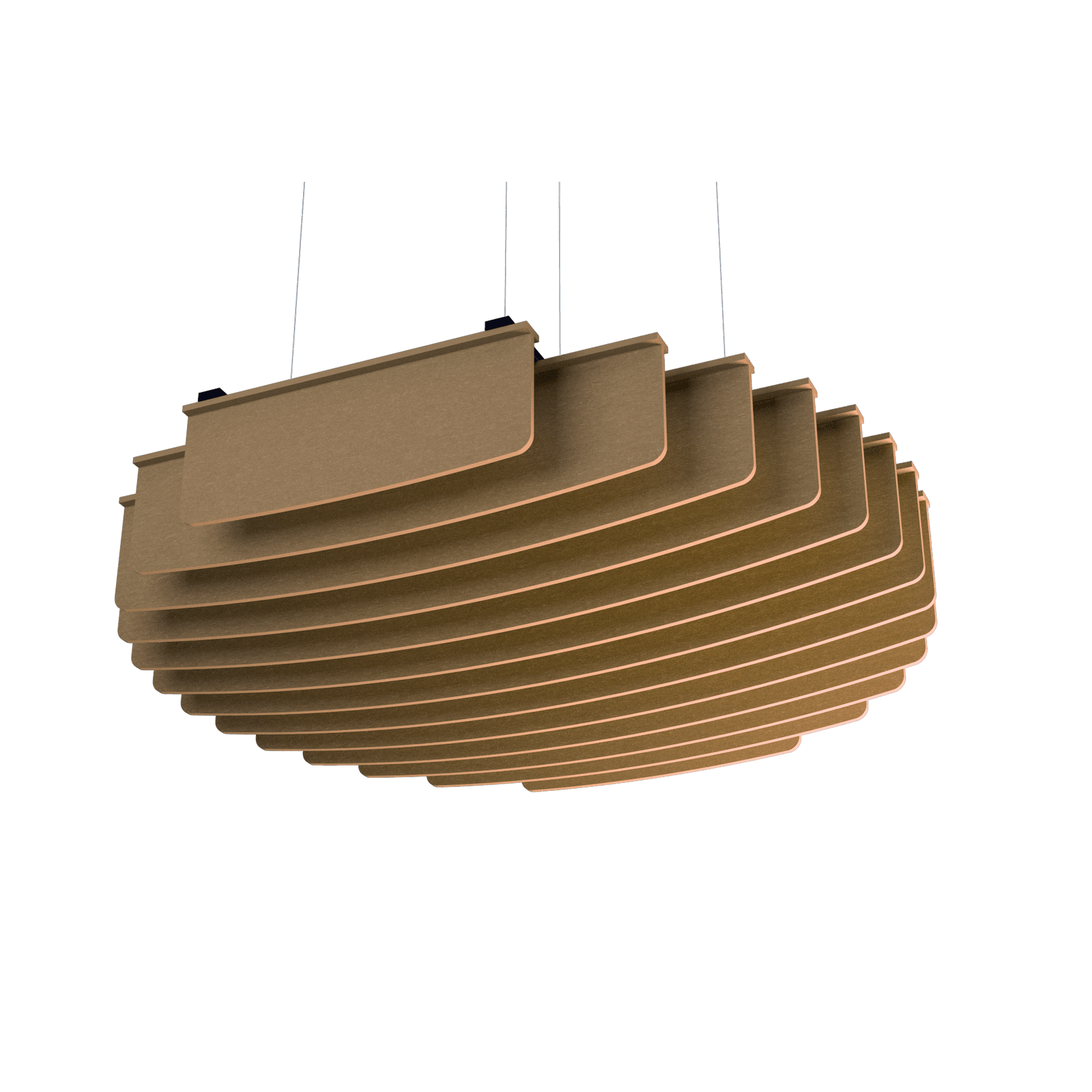 Sounds Absorbent Bridge Suspended Sound Absorbent Light Panel Round Concave | ArchiPro NZ