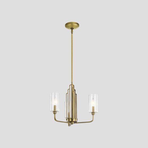 Brushed Brass Kimrose 3lt Chandelier