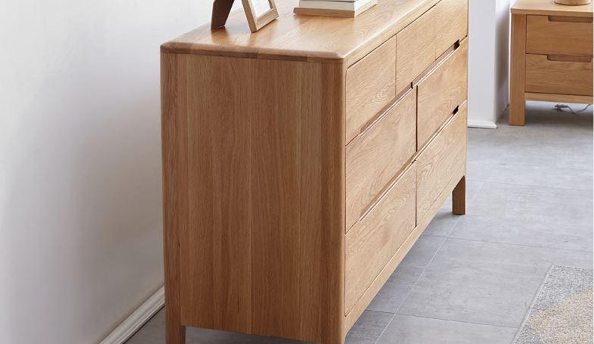 Seattle Natural Chest Drawers Oak Furniture Store & Sofas ArchiPro NZ