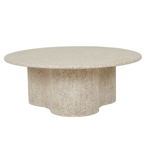 Warm Sand Artie Outdoor Wave Coffee Table