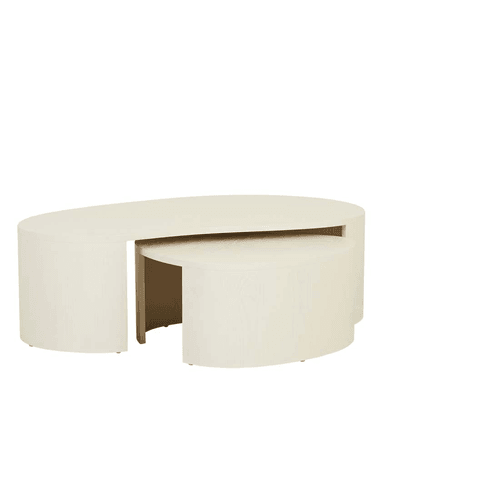 Shell Oberon Curve Nest of 2 Coffee Tables