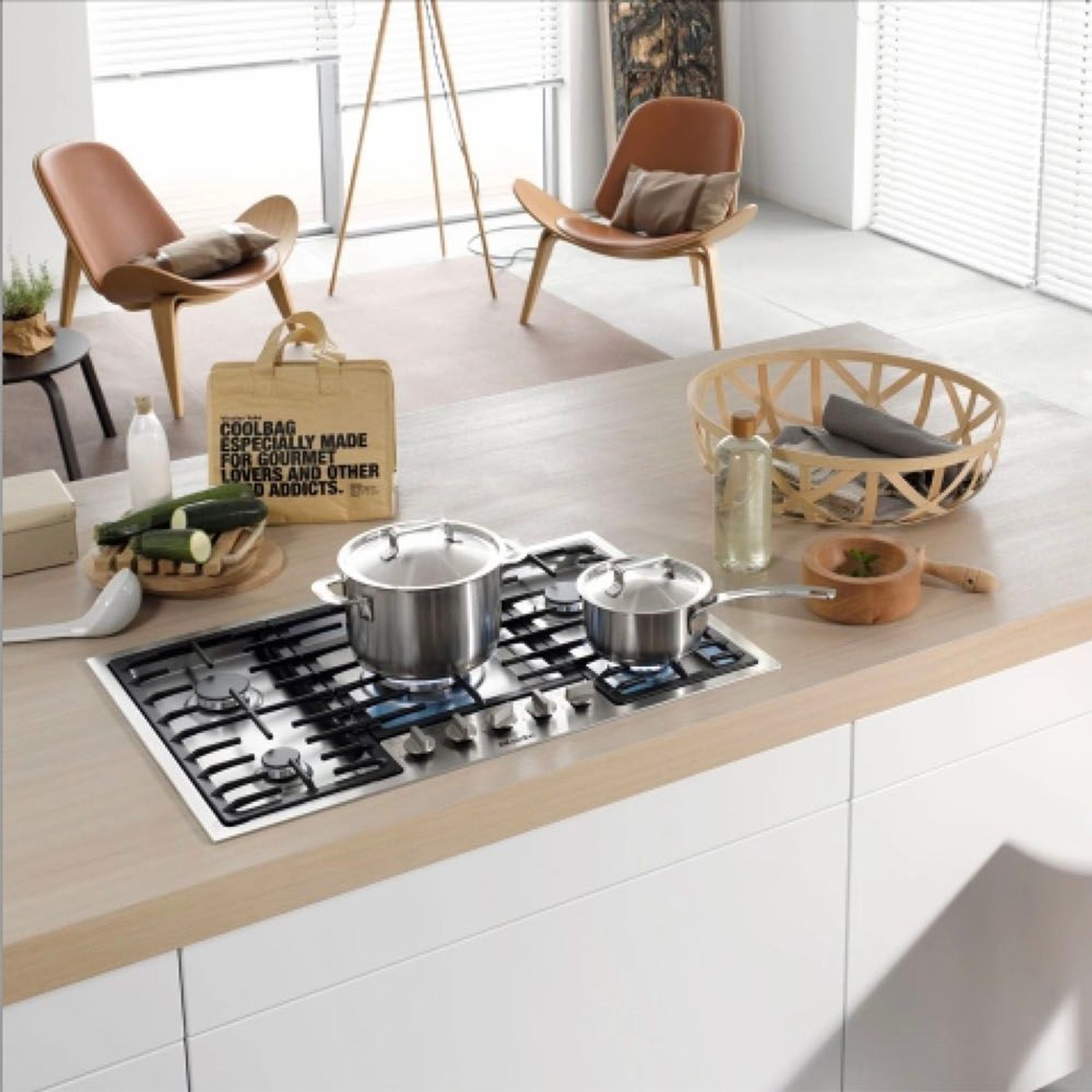 Miele Stainless Steel Gas Cooktop 5 Burner w.770 ArchiPro NZ