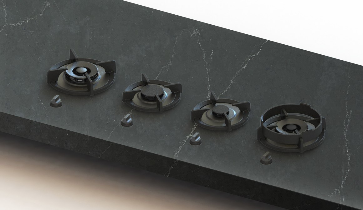 PITT DRUM 4 burner gas hob Cooktops NZ ArchiPro