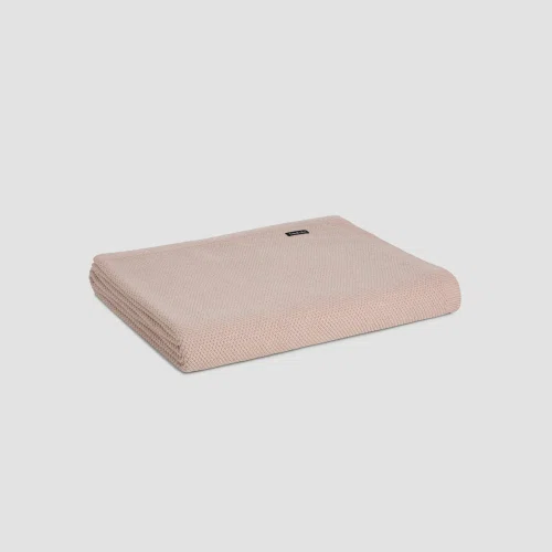Orange Uluru Moss Stitch Cotton Baby Cot Blankets