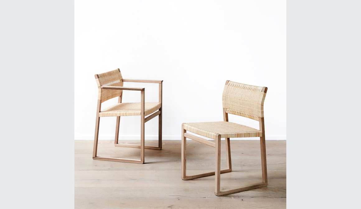 BM61 Chair Cane Wicker by Fredericia Dining Chairs NZ ArchiPro NZ