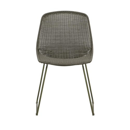 Moss Granada Scoop Closed Weave Dining Chair