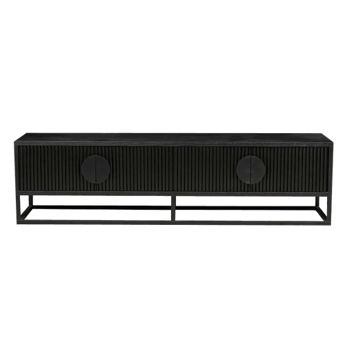 Matte Black Soren Liv | Benjamin Ripple Entertainment Cabinet