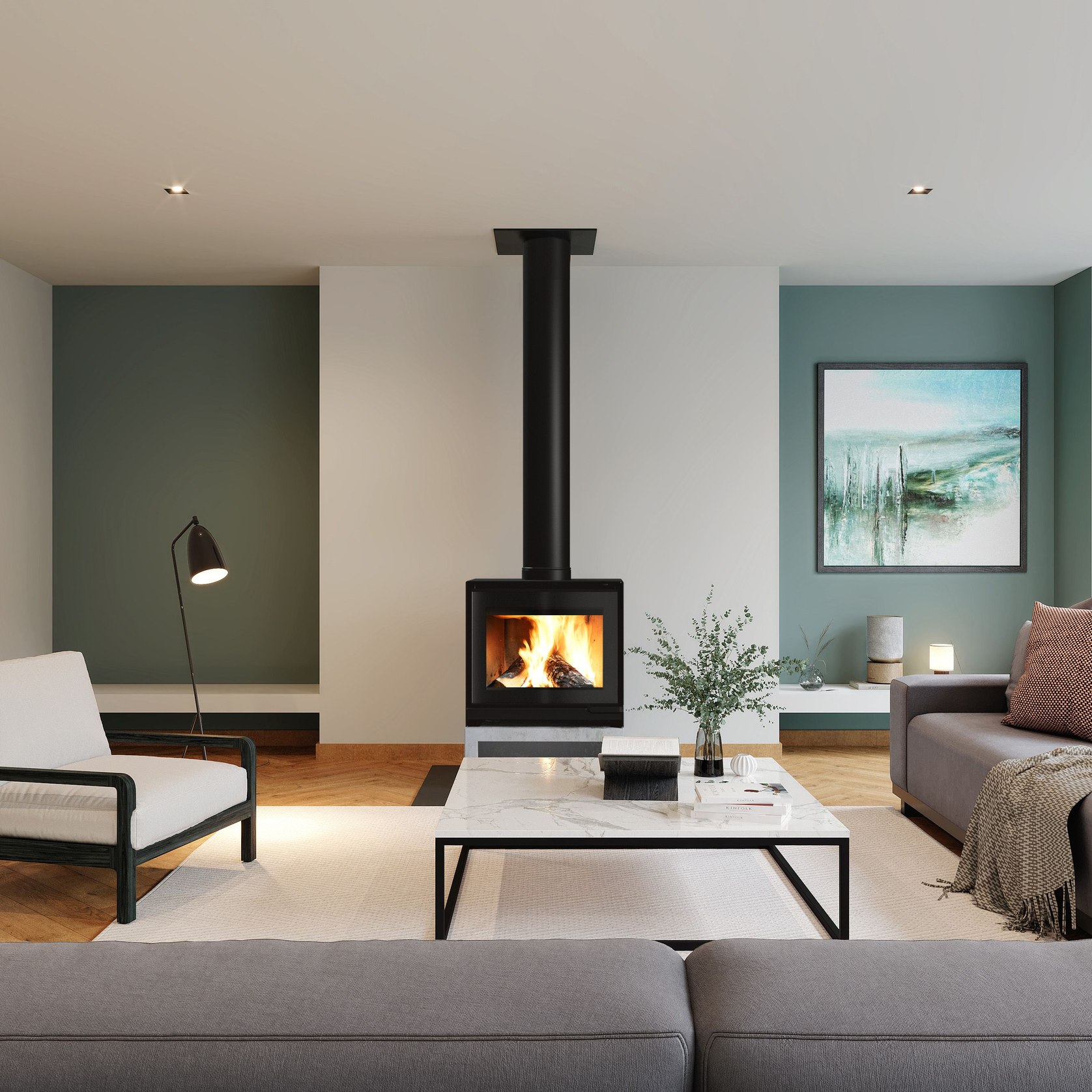 Escea TFS650 Freestanding Wood Fireplace | ArchiPro NZ