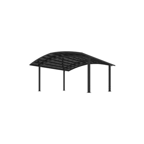 Black / Dark Grey Two Car Double Carport 560 x 550 x 316cm