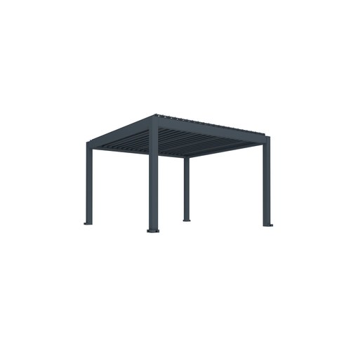 Charcoal Tasman Motorised Freestanding Louvre Roof