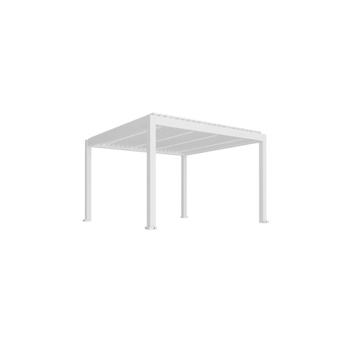 White Tasman Motorised Freestanding Louvre Roof