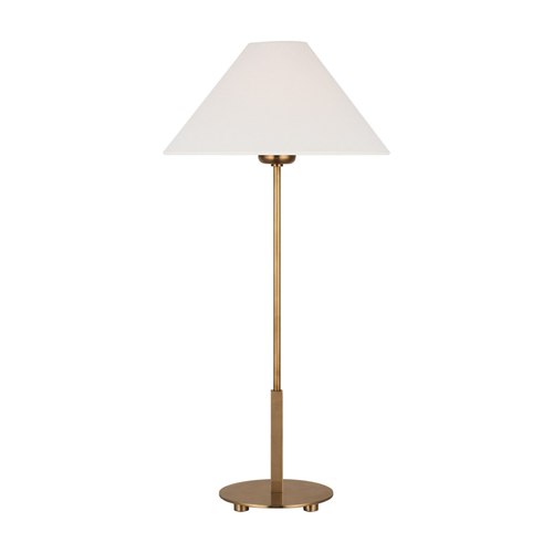 Antique Brass J Randall Powers Hackney 24 Cordless Buffet Lamp