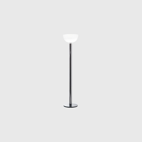 Chrome/White Albini AM/AS Floor Lamp